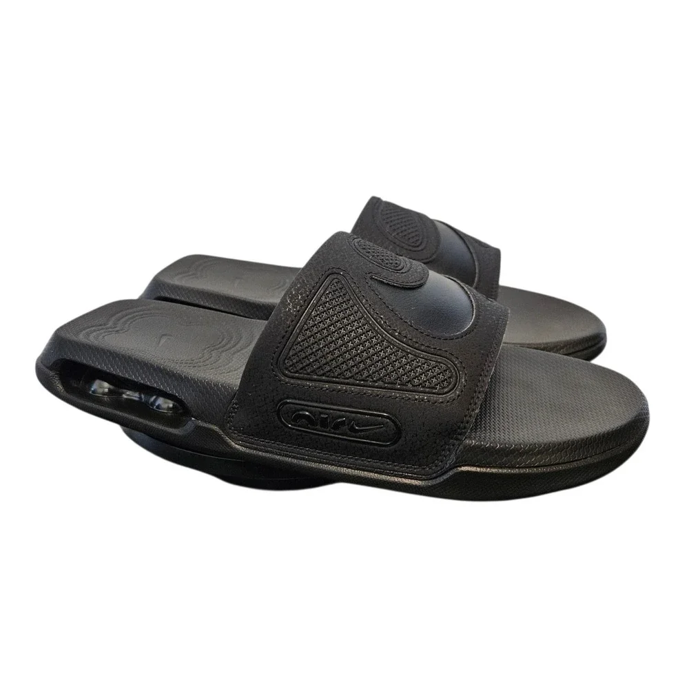 Nike Air Max Cirro Slide 'Triple Black' Men's Sandals DC1460-007 Sz 12